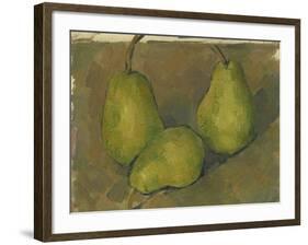 Three Pears, 1878-9-Paul Cezanne-Framed Giclee Print