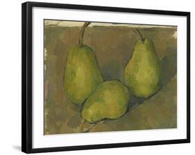 Three Pears, 1878-9-Paul Cezanne-Framed Giclee Print