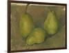 Three Pears, 1878-9-Paul Cezanne-Framed Giclee Print