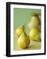 Three Pears, a Jug Behind-Michael Paul-Framed Photographic Print