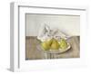 Three Pears on a Plate, Still Life, 1990-Arthur Easton-Framed Giclee Print