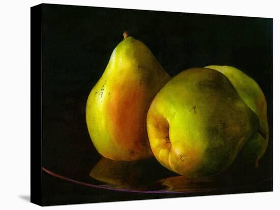 Three Pears-Terri Hill-Stretched Canvas