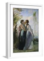 Three Peasant Women, 1875-Cristiano Banti-Framed Giclee Print