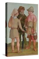 Three Peasants, 16th or 17th Century-Albrecht Dürer-Stretched Canvas