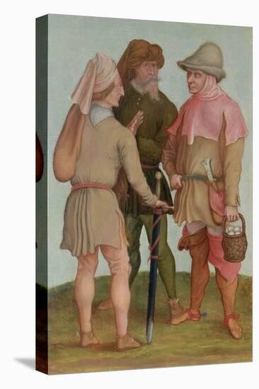Three Peasants, 16th or 17th Century-Albrecht Dürer-Stretched Canvas