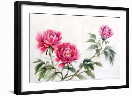 Three Peonies-Surovtseva-Framed Art Print