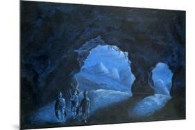 Three People in a Cave in the Mountains, 1825-George Sand-Mounted Giclee Print