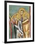 Three People in a Church, Panagia Too Araka, Bizantine, Troodos Mountains, Cyprus-null-Framed Giclee Print