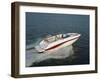 Three People in a Motorboat-null-Framed Photographic Print