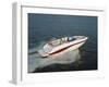 Three People in a Motorboat-null-Framed Photographic Print