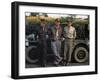 Three Pilots of the 332nd Bomb Group-null-Framed Photographic Print