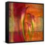 Three Pink Lilies-Robert Cattan-Framed Stretched Canvas