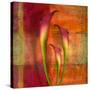 Three Pink Lilies-Robert Cattan-Stretched Canvas