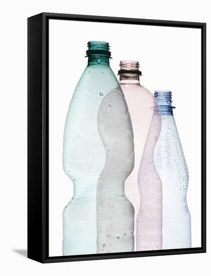 Three Plastic Bottles-Petr Gross-Framed Stretched Canvas