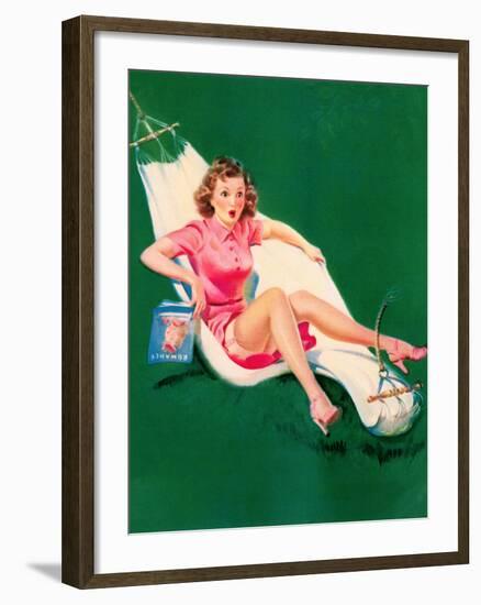 Three-Point Landing c1940s-Art Frahm-Framed Art Print