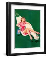 Three-Point Landing c1940s-Art Frahm-Framed Art Print