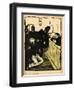 Three Policemen Bring a Man Beaten Black and Blue into the Police Station-F?lix Vallotton-Framed Giclee Print