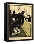 Three Policemen Bring a Man Beaten Black and Blue into the Police Station-F?lix Vallotton-Framed Stretched Canvas