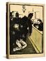 Three Policemen Bring a Man Beaten Black and Blue into the Police Station-F?lix Vallotton-Stretched Canvas