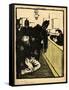 Three Policemen Bring a Man Beaten Black and Blue into the Police Station-F?lix Vallotton-Framed Stretched Canvas