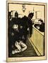 Three Policemen Bring a Man Beaten Black and Blue into the Police Station-F?lix Vallotton-Mounted Giclee Print