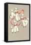 Three Poodles Caricature-null-Framed Stretched Canvas