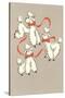 Three Poodles Caricature-null-Stretched Canvas