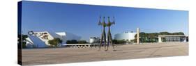 Three Powers Square, Brasilia, Federal District, Brazil-Ian Trower-Stretched Canvas