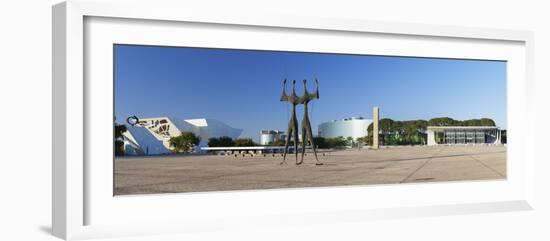 Three Powers Square, Brasilia, Federal District, Brazil-Ian Trower-Framed Photographic Print