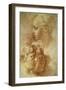 Three Profiles-Parmigianino-Framed Art Print