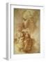 Three Profiles-Parmigianino-Framed Art Print