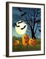 Three Pumpkins-Debbi Wetzel-Framed Giclee Print