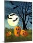 Three Pumpkins-Debbi Wetzel-Mounted Giclee Print