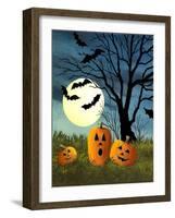 Three Pumpkins-Debbi Wetzel-Framed Giclee Print