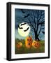 Three Pumpkins-Debbi Wetzel-Framed Giclee Print