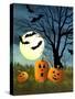 Three Pumpkins-Debbi Wetzel-Stretched Canvas