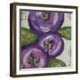 Three Purple Florals-Sherry DiPaolo Art-Framed Giclee Print