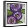 Three Purple Florals-Sherry DiPaolo Art-Framed Giclee Print