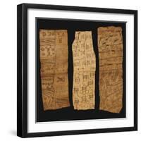 Three Pygmy Bark Paintings-null-Framed Giclee Print