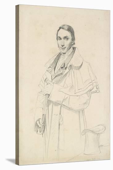 Three-Quarter-Length Portrait of Jean-Francois-Antoine Forest (Graphite on White Wove Paper)-Jean Auguste Dominique Ingres-Stretched Canvas