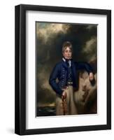 Three-Quarter Length Portrait of John Windham Dalling Rn, as a Midshipman-George Henry Harlow-Framed Giclee Print