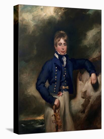 Three-Quarter Length Portrait of John Windham Dalling Rn, as a Midshipman-George Henry Harlow-Stretched Canvas