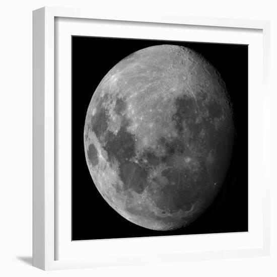 Three Quarter Moon-Stocktrek Images-Framed Photographic Print