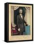 Three-Quarter Portrait of Abraham Lincoln-null-Framed Stretched Canvas