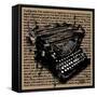 Three-Quarter Typewriter-Roderick E. Stevens-Framed Stretched Canvas