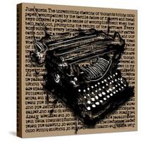 Three-Quarter Typewriter-Roderick E. Stevens-Stretched Canvas