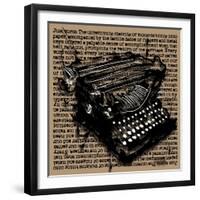 Three-Quarter Typewriter-Roderick E. Stevens-Framed Giclee Print