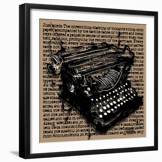 Three-Quarter Typewriter-Roderick E. Stevens-Framed Giclee Print