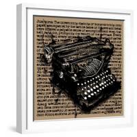 Three-Quarter Typewriter-Roderick E. Stevens-Framed Giclee Print