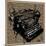 Three-Quarter Typewriter-Roderick E. Stevens-Mounted Giclee Print